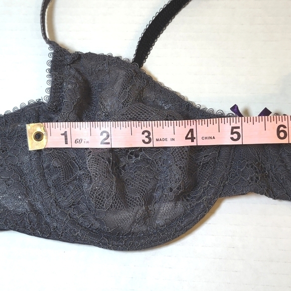 Cosmopolitan light Fantastic grey lace wire bra size (36)B - Picture 8 of 8